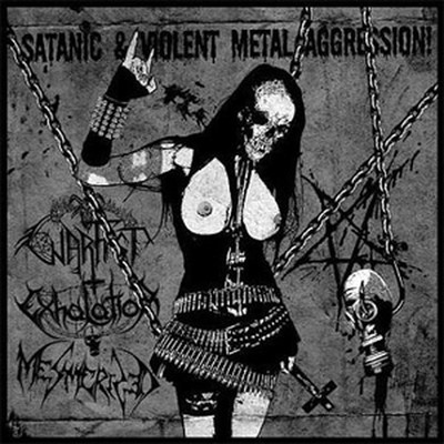 Warfist / Exhalation / Mesmerized - SplitCD - Satanic & Violent Metal Aggression (CD)